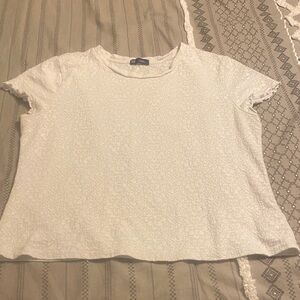 GAP White Short Sleeve Women's Tee